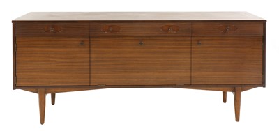 Lot 454 - An Indian rosewood and teak sideboard