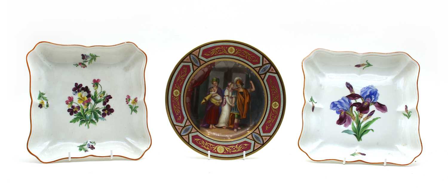 Lot 109 - A Vienna painted cabinet plate