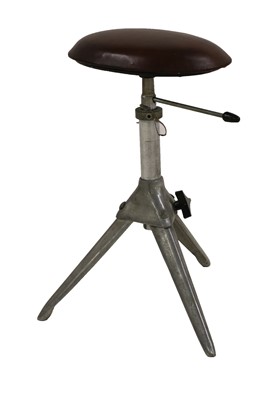 Lot 352 - An industrial stool
