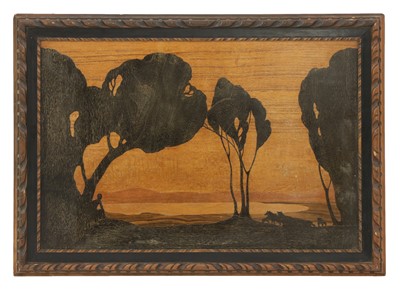 Lot 168 - A Rowley Gallery inlaid picture