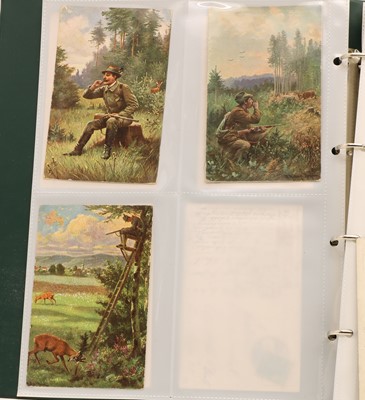 Lot 90 - A collection of over 150 postcards of deer