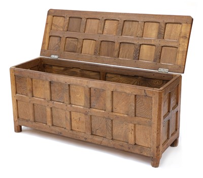 Lot 68 - An oak blanket chest