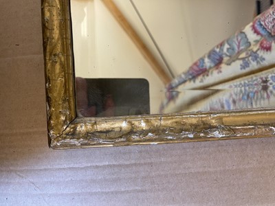 Lot 530 - A Queen Anne carved giltwood and gesso pier mirror