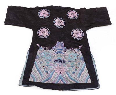 Lot 124 - A Chinese embroidered robe