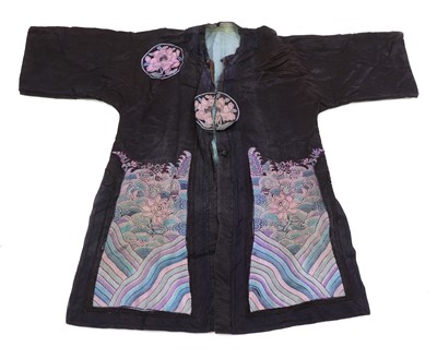 Lot 124A - A Chinese embroidered robe