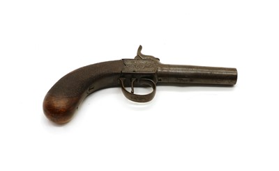 Lot 202 - A 19th century pocket percussion pistol
