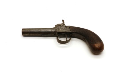 Lot 202 - A 19th century pocket percussion pistol
