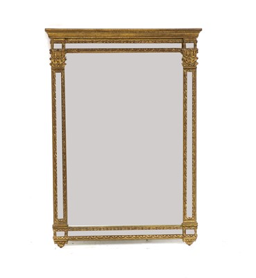 Lot 323 - A gilt wall mirror