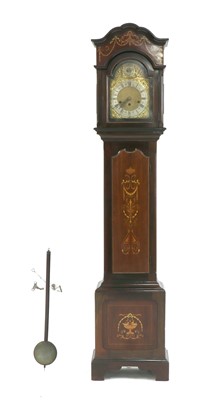 Lot 249 - An Edwardian inlaid mahogany longcase clock