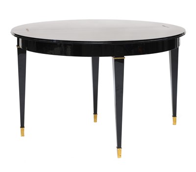 Lot 204 - An Italian black fold-over table