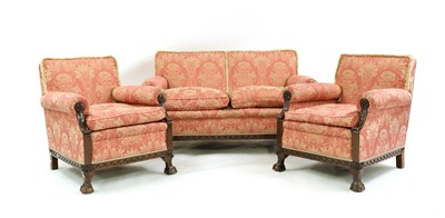 Lot 278 - An early 20th century Chippendale Revival two seater settee