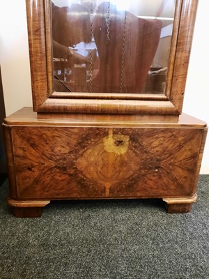 Lot 166 - An Art Deco walnut longcase clock