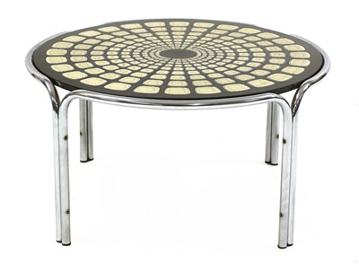 Lot 512 - A circular chrome table