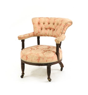 Lot 273 - An Aesthetic rosewood armchair