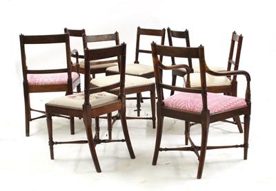 Lot 310 - A set of eight mahogany dining chairs