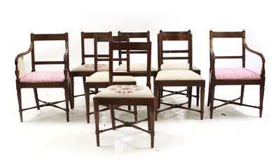 Lot 310 - A set of eight mahogany dining chairs