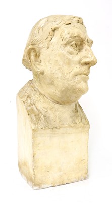 Lot 175 - A plaster bust of a man
