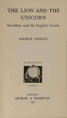 Lot 223 - MODERN FIRSTS, including: 2 by George Orwell