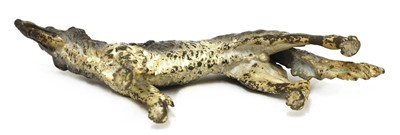Lot 226 - A cold-painted bronze figure of a borzoi