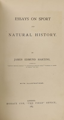 Lot 284 - Harting, J E: Essays on Sport and Natural History