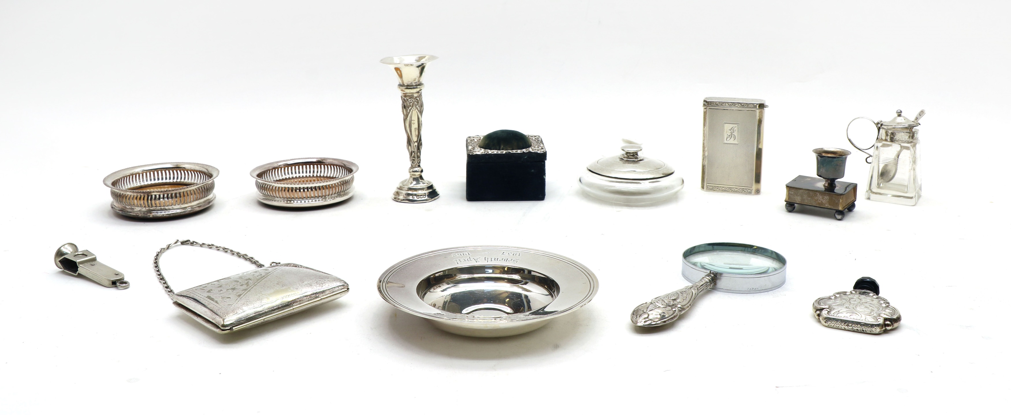 Lot 50 Assorted silver items,