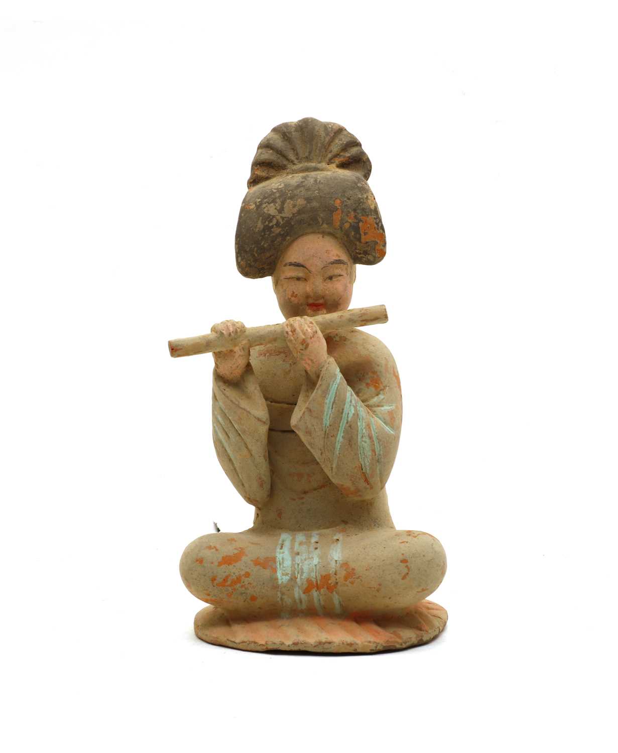 Lot 73 - A Chinese seated female musician