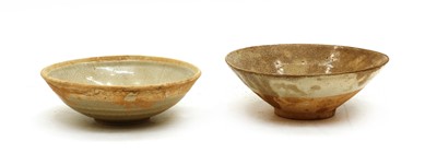 Lot 55 - Two Chinese glazed pottery bowls