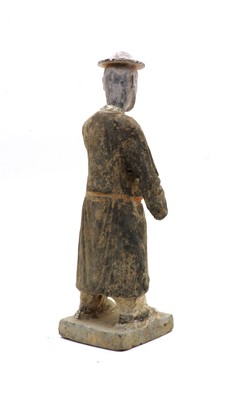 Lot 27 - A Chinese terracotta male figure