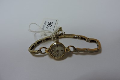 Lot 198 - A ladies' 18ct gold Rolex 'Precision' mechanical bracelet watch