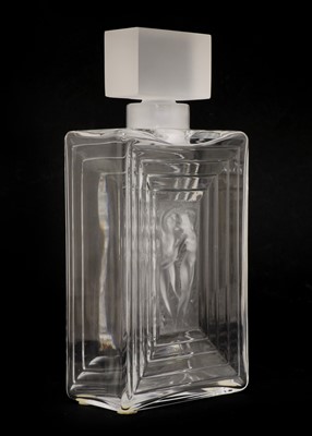 Lot 148 - A Lalique glass 'Duncan' scent bottle
