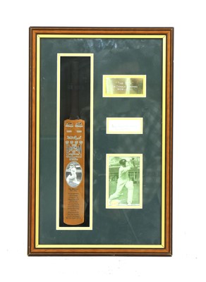 Lot 228 - A signed and mounted Don Bradman signature
