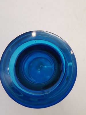 Lot 67 - A collection of blue 'Mary Gregory' glass ware