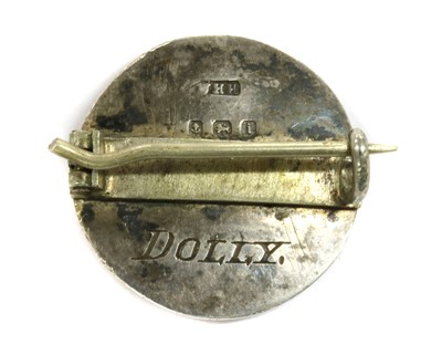 Lot 31 - A silver enamel brooch, by William Hair Haseler