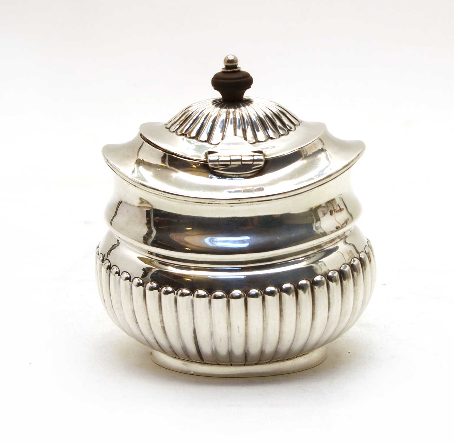 Lot 58 A Victorian silver tea caddy