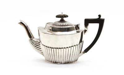 Lot 55 - A small Victorian silver teapot