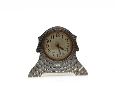 Lot 53 - A George V silver Art Deco timepiece