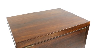 Lot 410 - A Regency Grand Tour mahogany travelling dressing chest