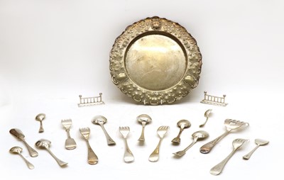 Lot 54 - A collection of Georgian and later silver flatware