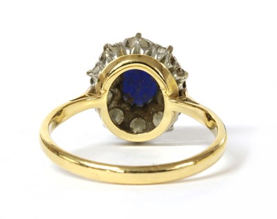 Lot 162 - A gold sapphire and diamond cluster ring