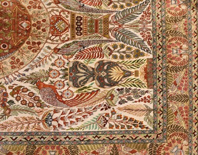 Lot 91 - A silk Qum rug