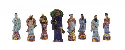 Lot 170 - A collection of Chinese famille rose figures