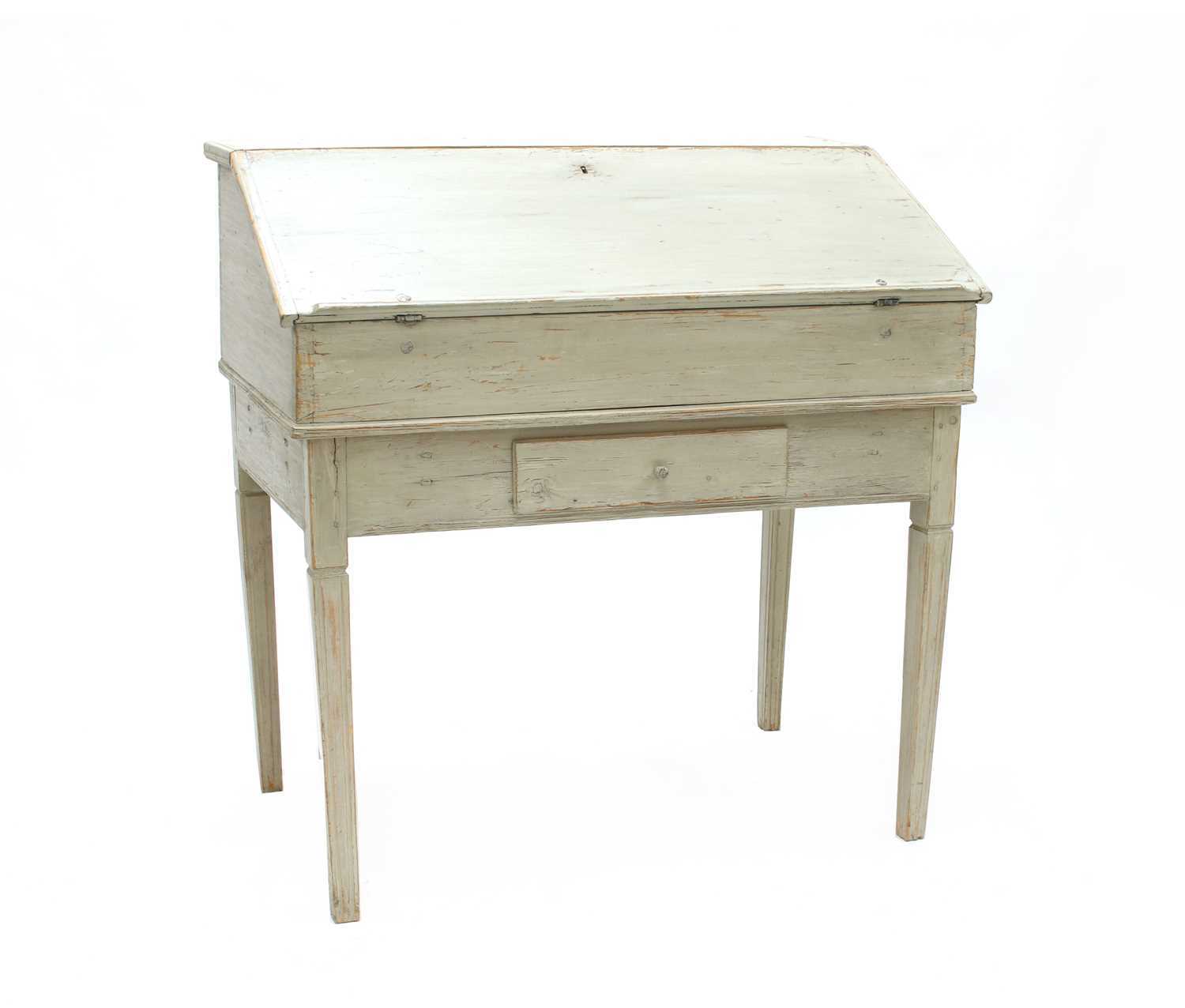 Lot 311 - A Gustavian painted writing desk