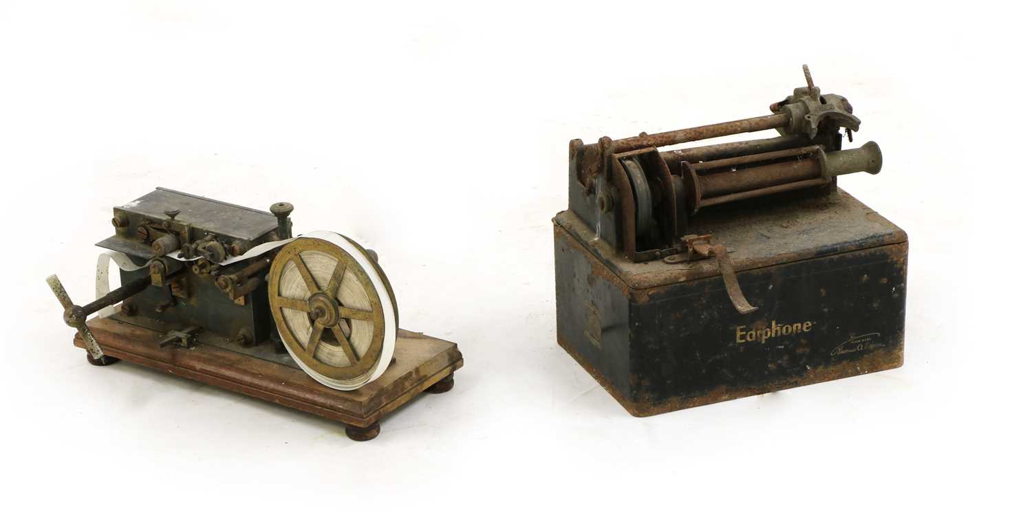 Lot 217 - A late 19th Century Morse code telegraphic