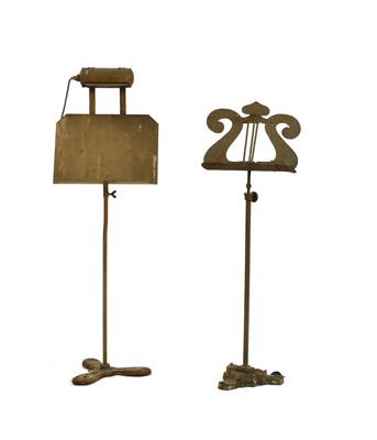 Lot 219 - Two music stands
