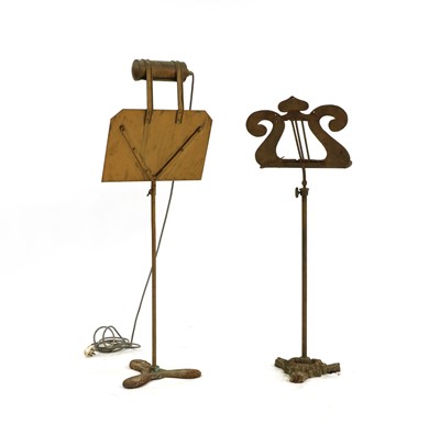 Lot 219 - Two music stands