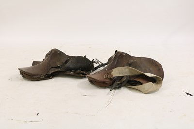 Lot 209 - Two leather saddles