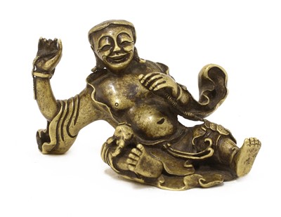 Lot 118 - A Chinese bronze figure