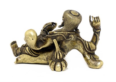 Lot 118 - A Chinese bronze figure