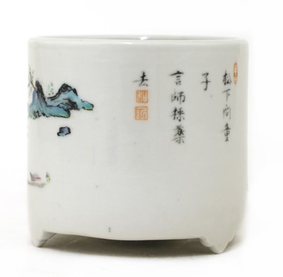 Lot 31 - A Chinese famille rose censer