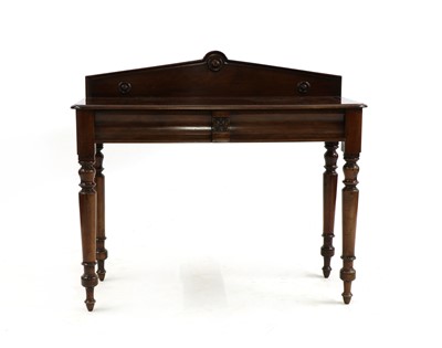 Lot 240 - A Victorian mahogany serving table of architectural design